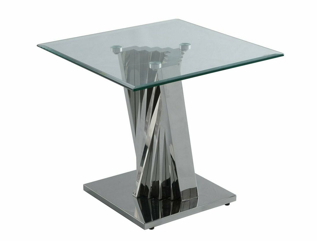 Kappa Chrome Finish End Table