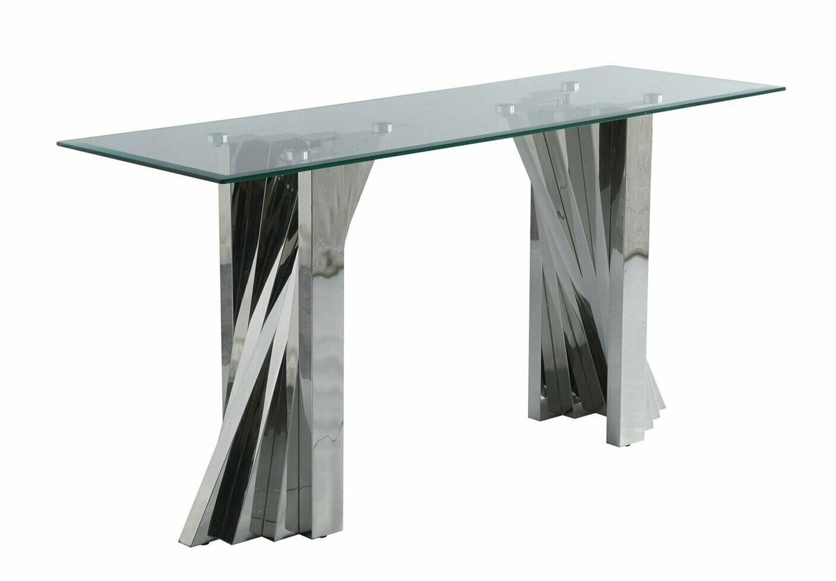 Kappa Chrome Finish Sofa Table