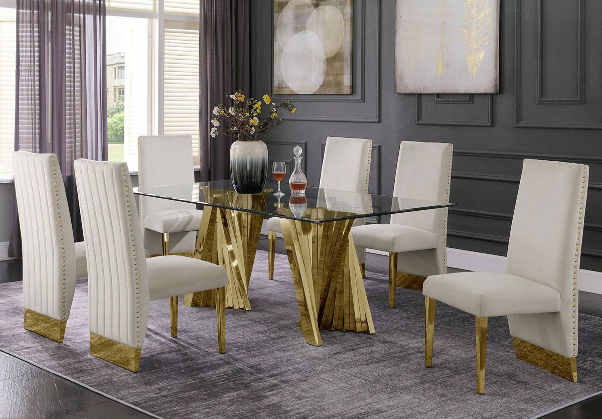 Kappa Gold Dining Table Set