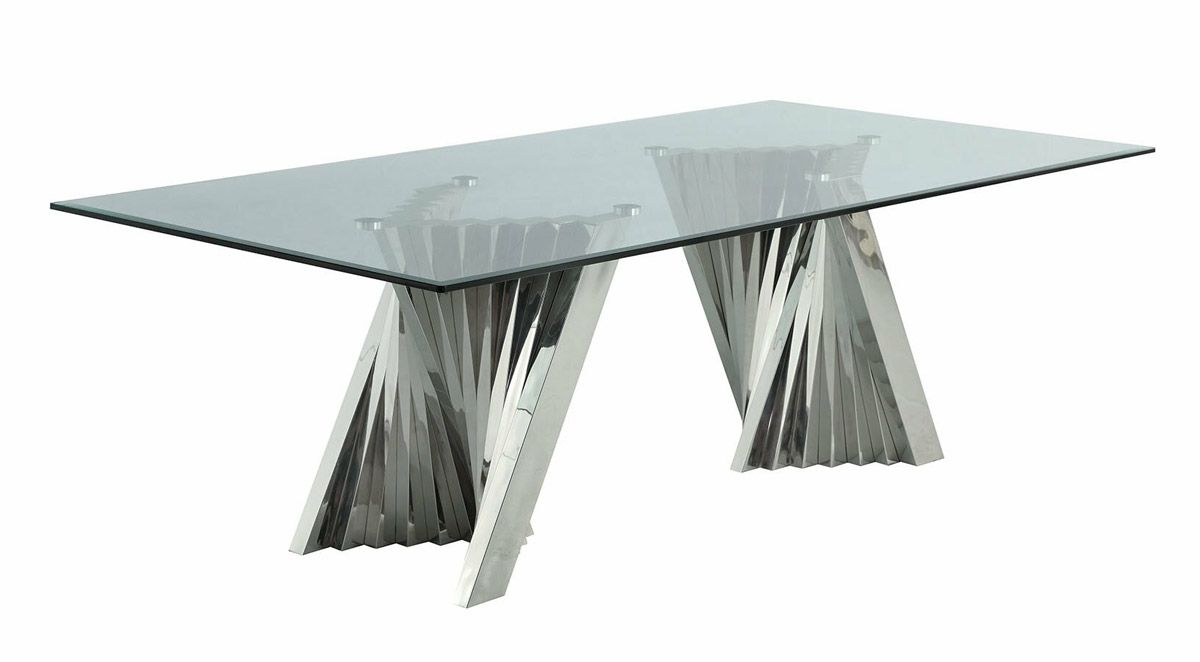 Kappa Glass Top Dining Table