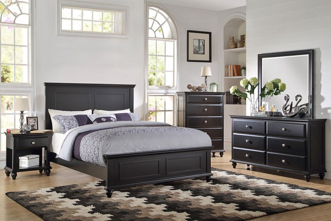 Karina Black Finish Bed