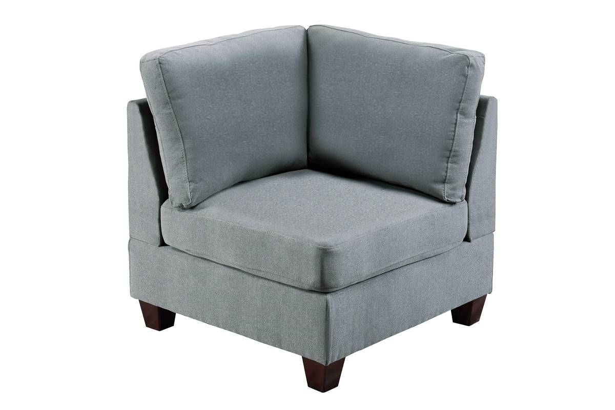 Karla Grey Linen Corner