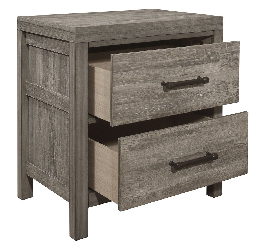 Kasler Rustic Grey Night Stand