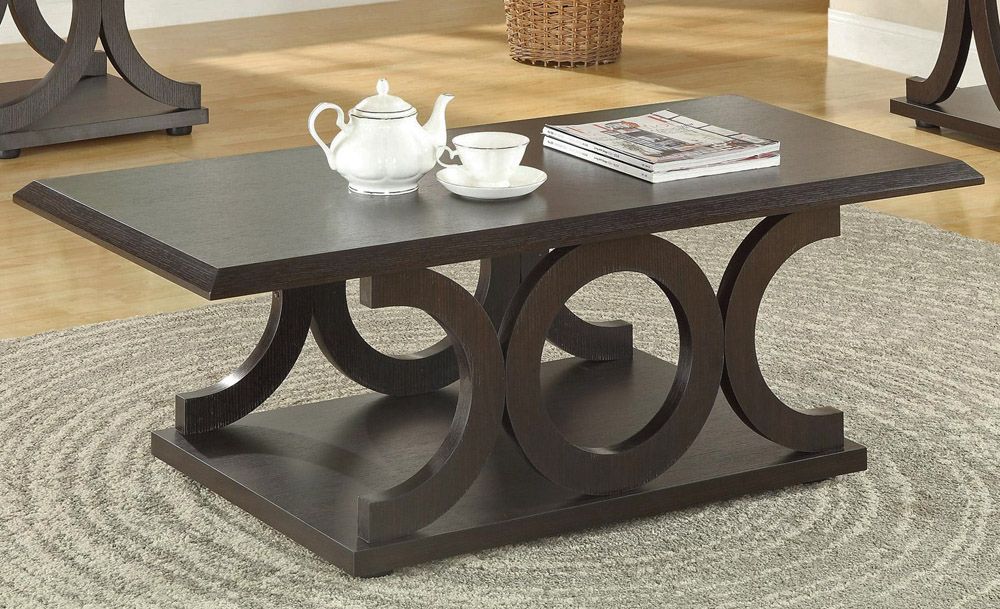 Katelyn Cappuccino Finish Coffee Table