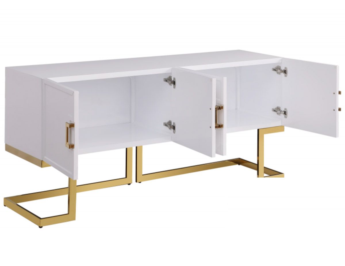 Katzu White Sideboard Storage