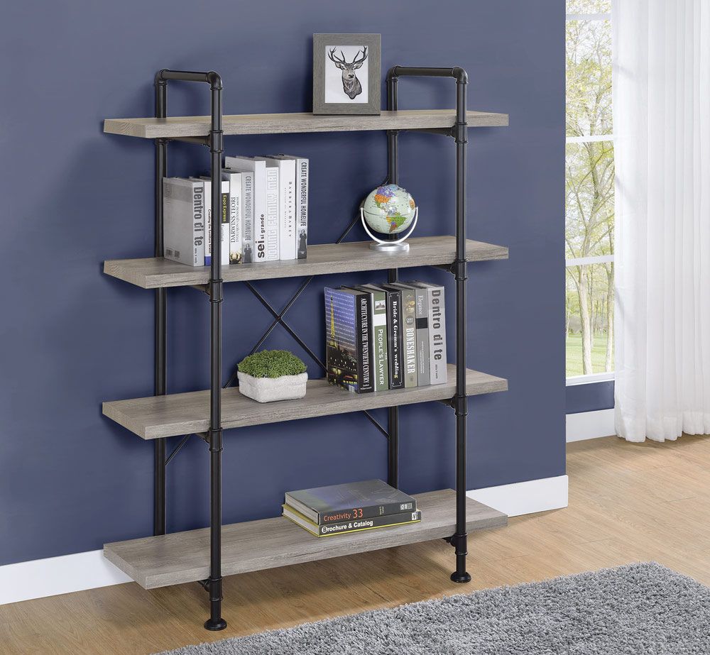 Kayce Industrial Style Bookcase