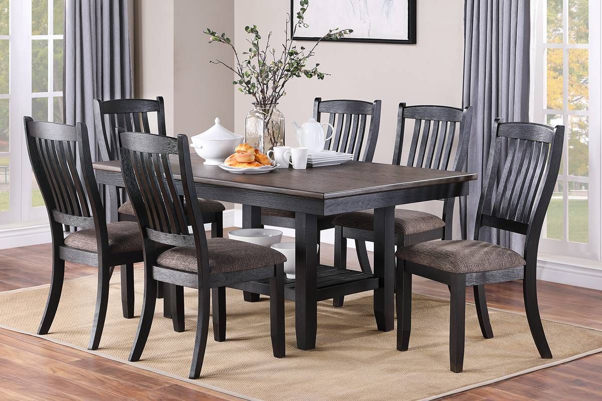 Keely 7-Piece Dining Table Set
