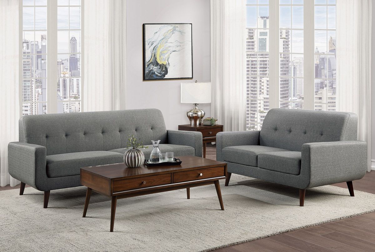 Kelvin Grey Linen Sofa