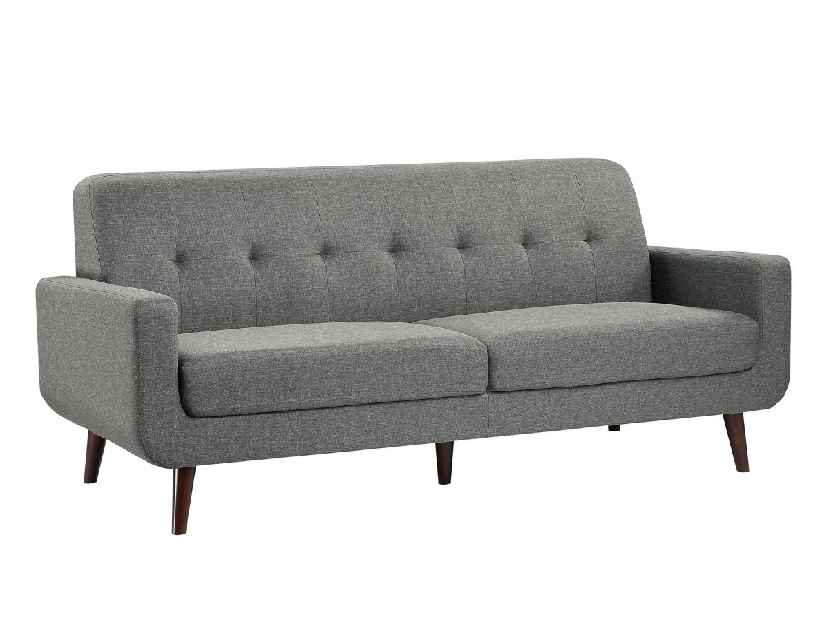 Kelvin Grey Linen Mid Century Modern Sofa