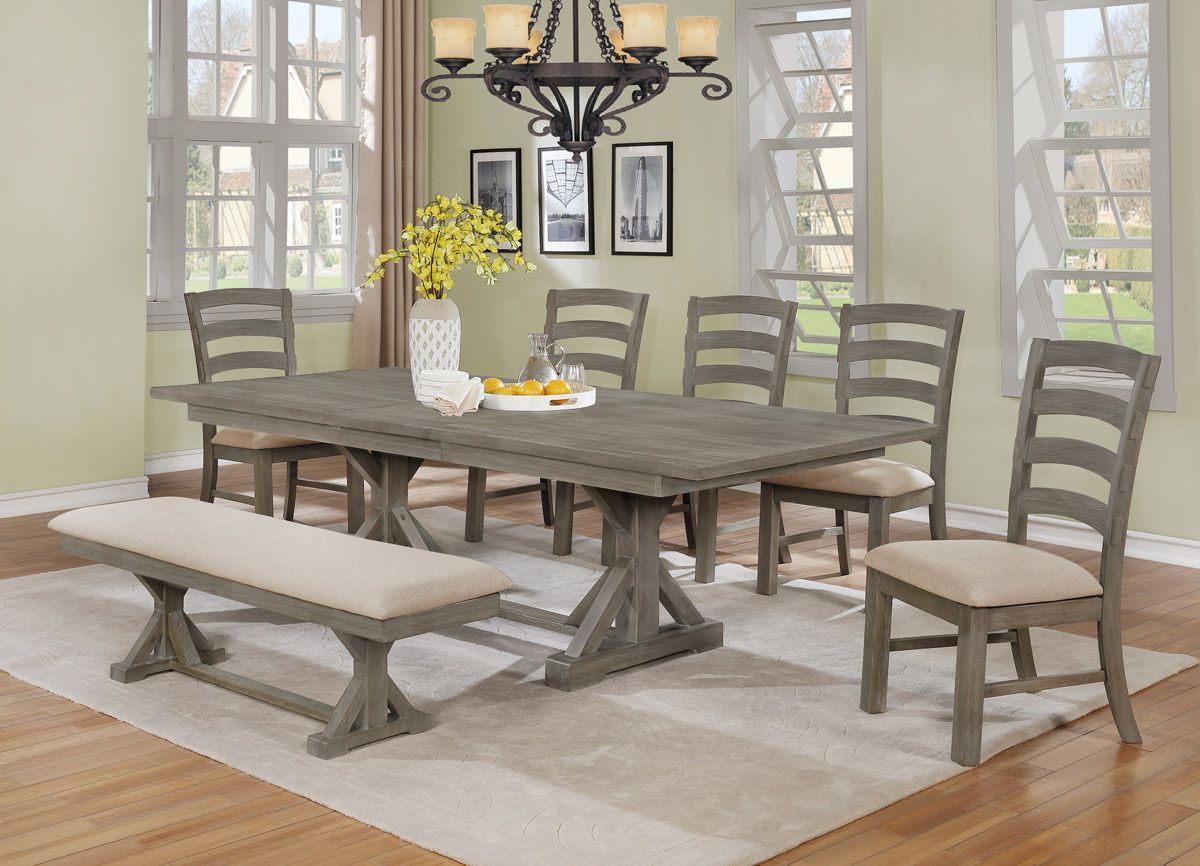 Kentucky Park Dining Table With Beige Chairs