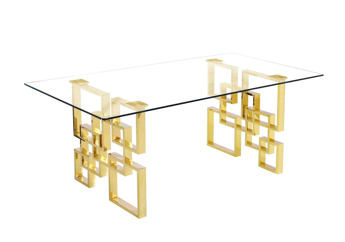 Kenza Gold Dining Table