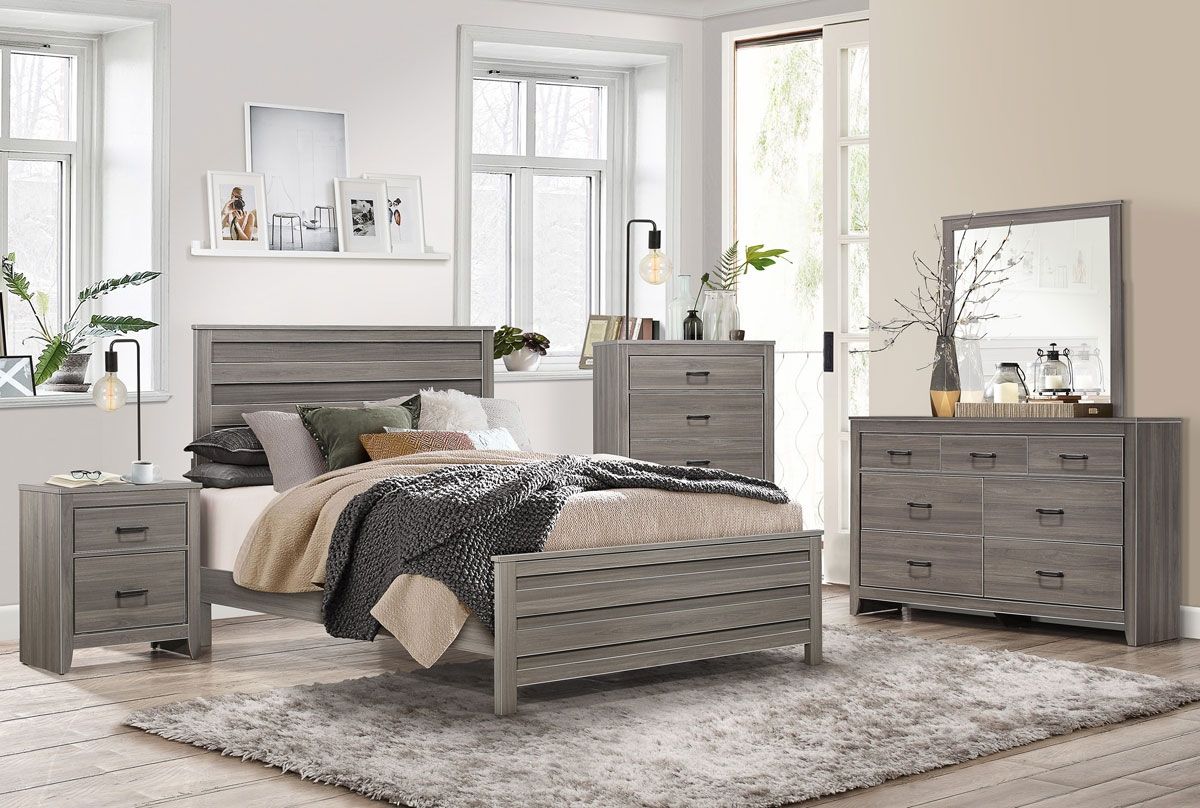 Kern Rustic Gray Bedroom Furniture