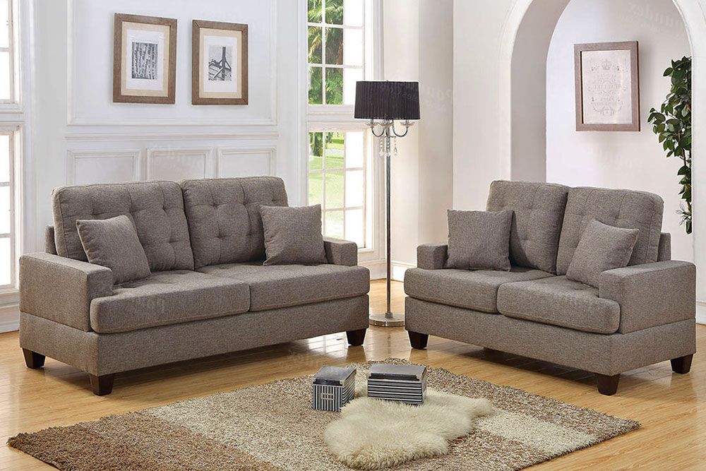 Kesson Coffee Brown Sofa Set