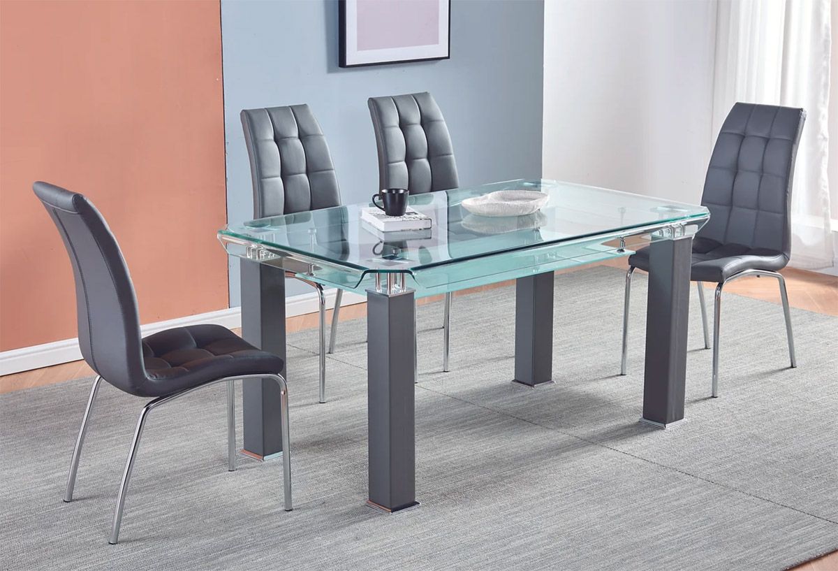 Bent glass dining table hotsell
