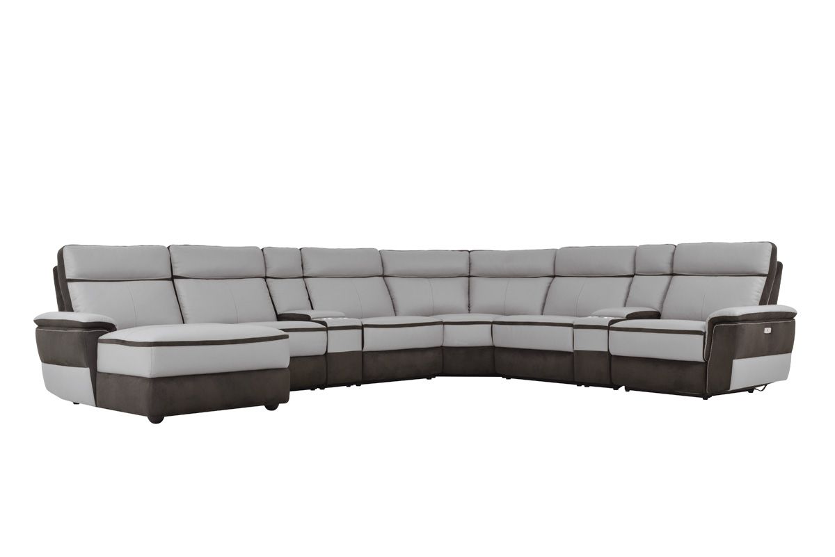 Kevin U-Shape Sectional With Two Consoles