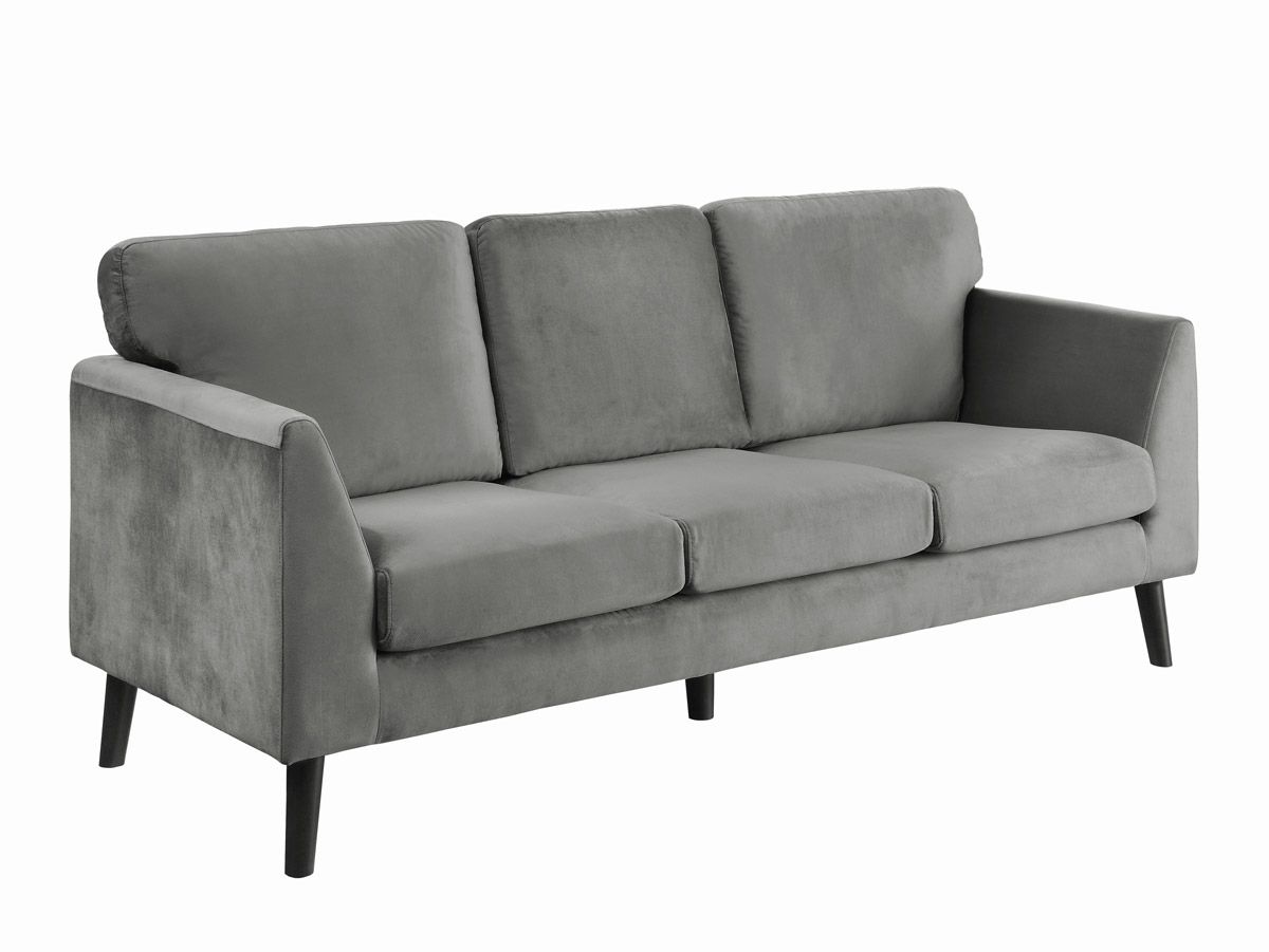 Kittleson Grey Velvet Sofa