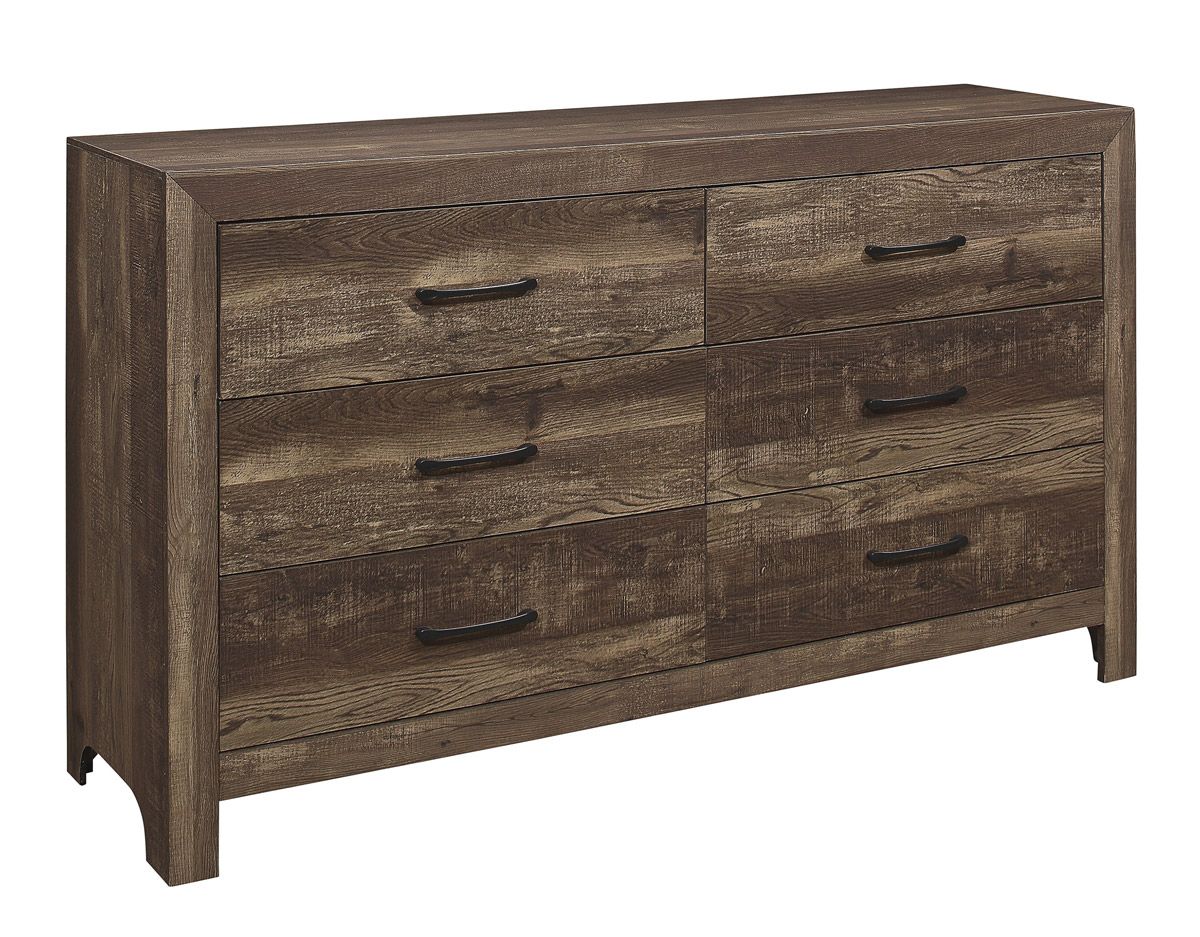 Kloten Rustic Brown Finish Dresser