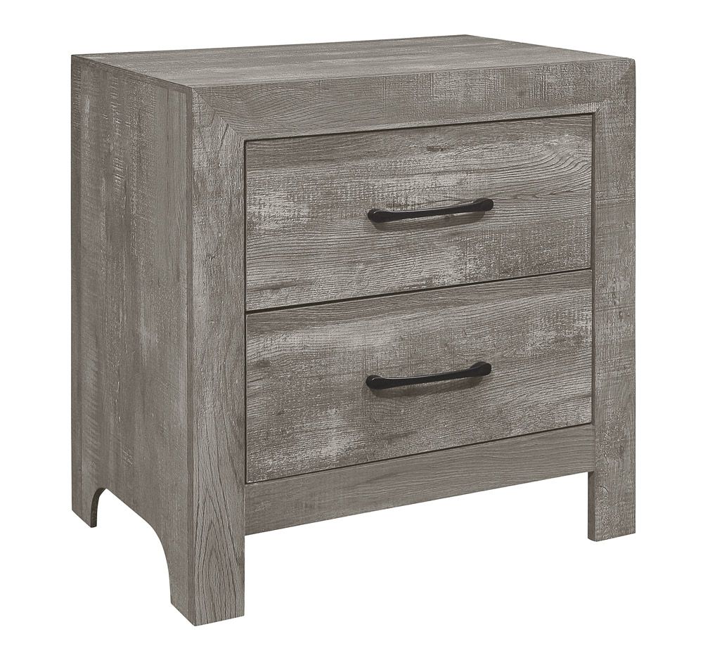 Kloten Rustic Grey Finish Night Stand