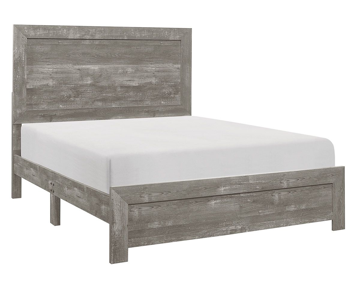 Kloten Rustic Grey Finish Bed