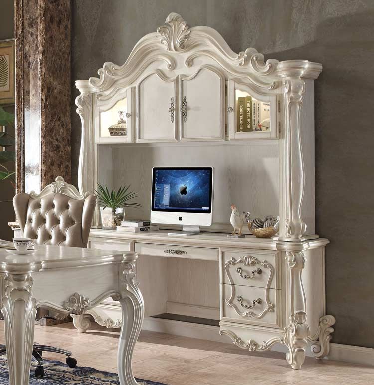 Kodie Bone White Finish Wall Unit