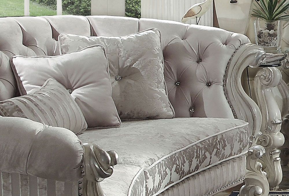 Kodie Sofa Crystal Tufted Details