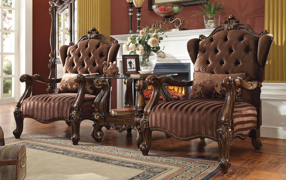 Kodie Traditional Style Arm Chairs