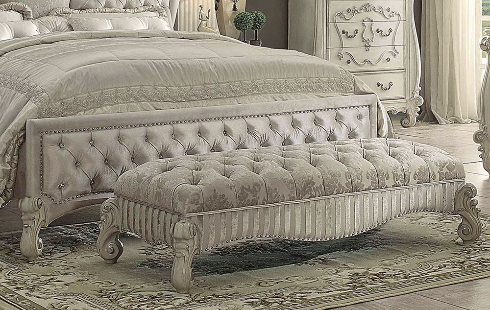 Kodie Tufted Fabric Upholstered Footboard and Bench