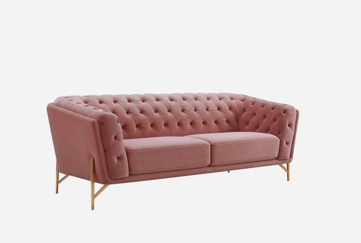 Koger Modern Sofa Pink Velvet