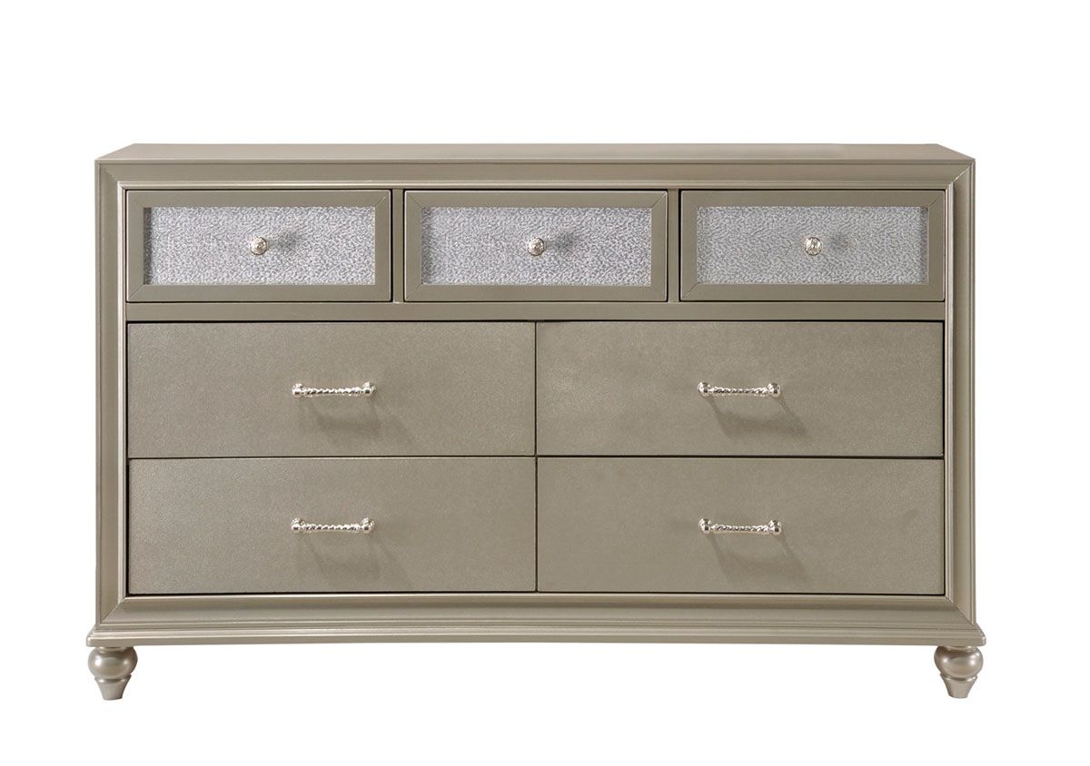 Lana Champagne Finish Dresser With Crystals