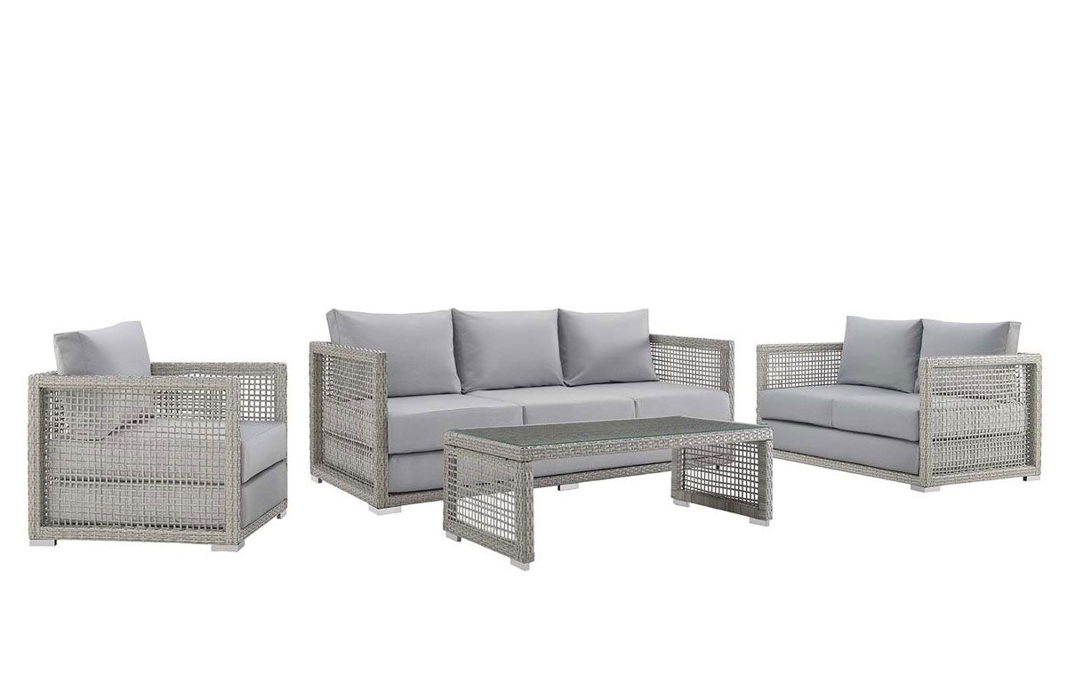 Lark Grey Outdoor Sofa Set