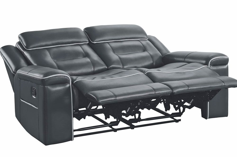 Larkin Dark Gray Recliner Love Seat