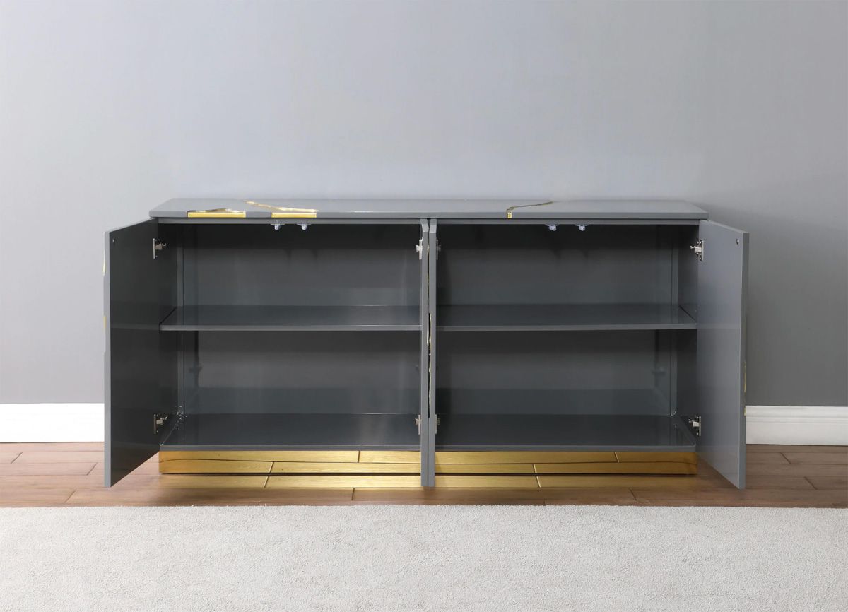 Lava Grey Sideboard Storage