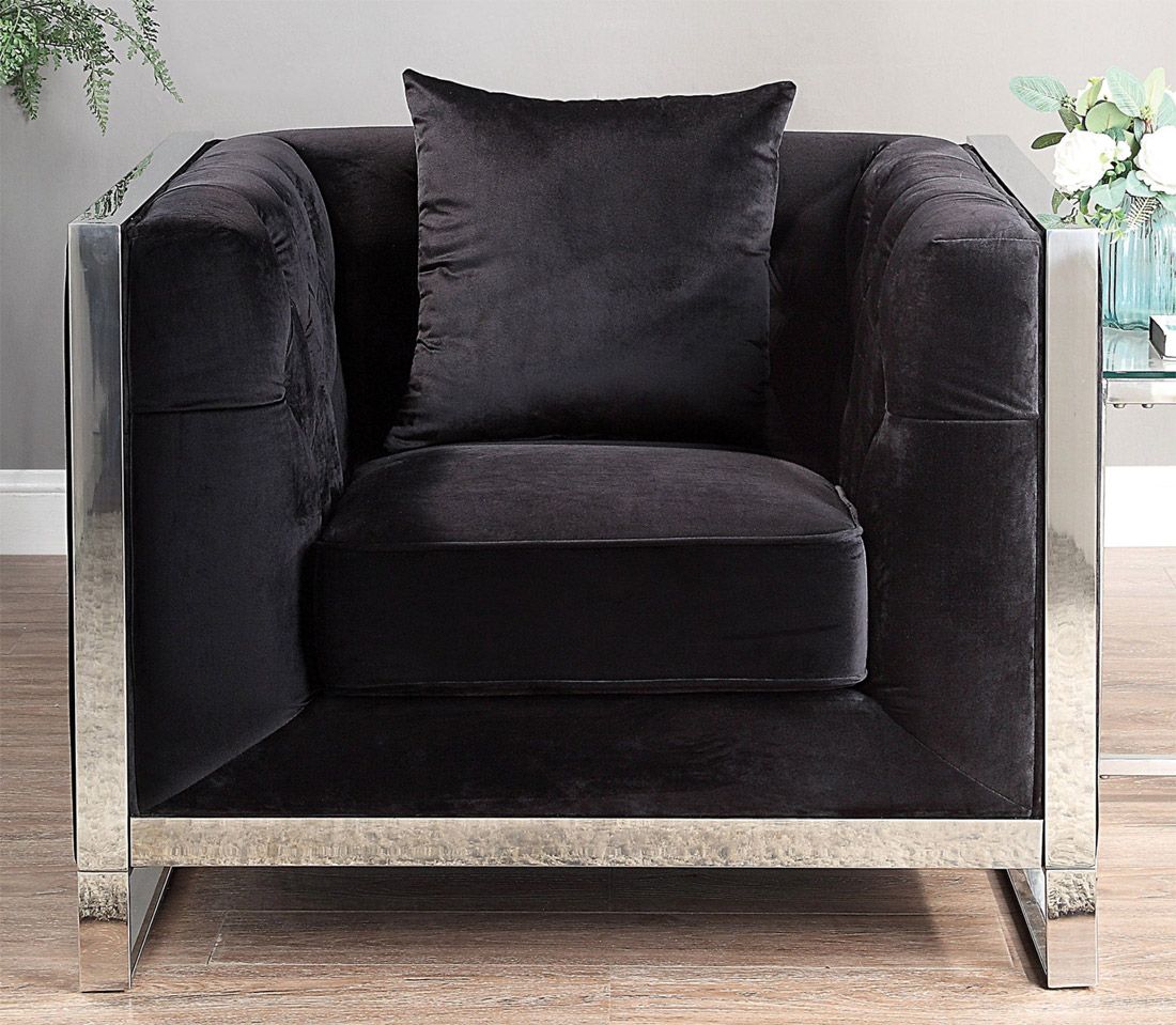 Lavena Black Modern Chair