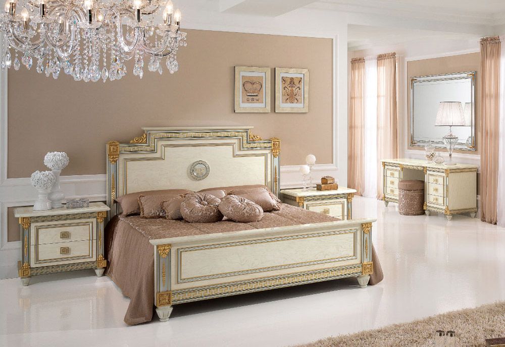 Liberty Night Italian Bedroom Set With Vanity