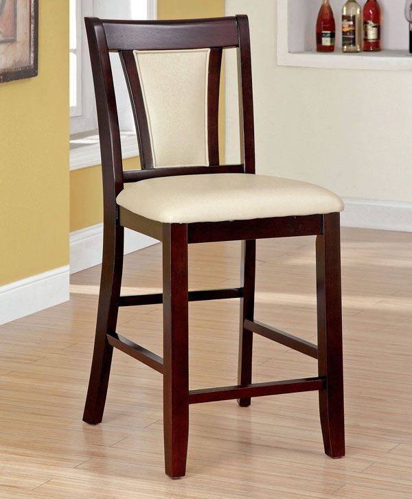 Cotette Counter Height Dining Chair,Cotette Chocolte Leatherette Chair,Cotette Counter Height Dining Table Set