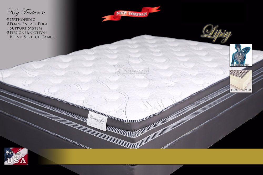 Lipsy Foam Encased Euro Pillow Top Mattress