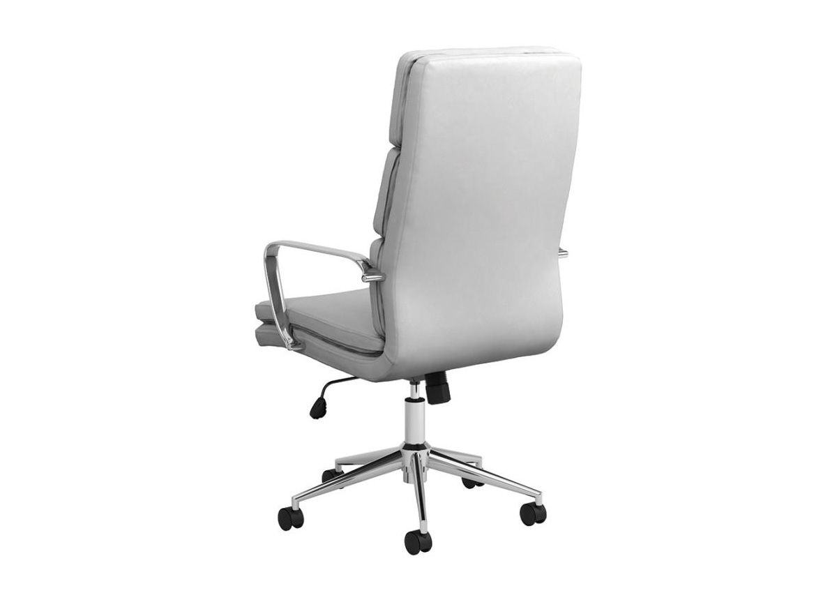 Lombardo White Office Chair Back