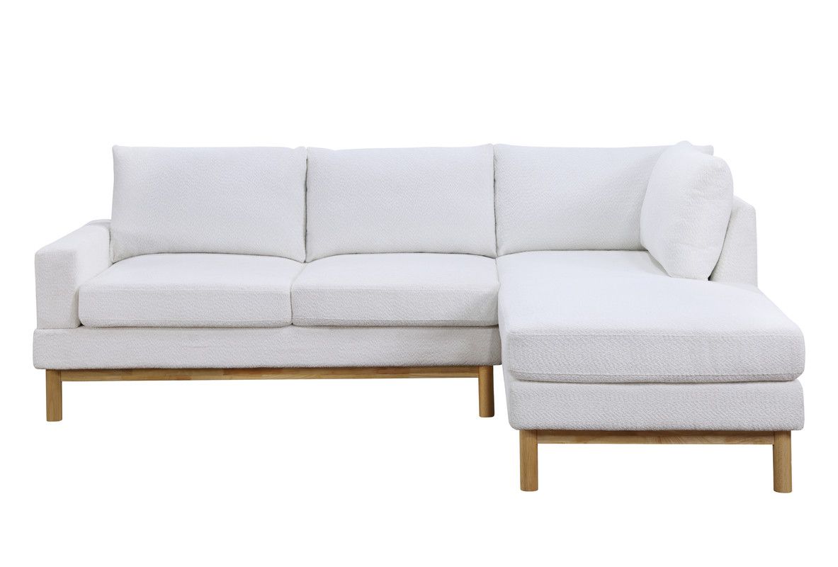 Lomma White Sherpa Sectional
