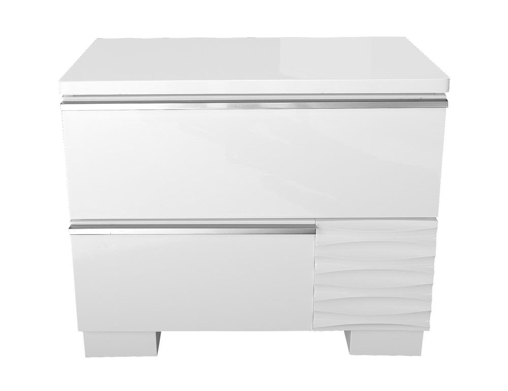 London White Lacquer Night Stand