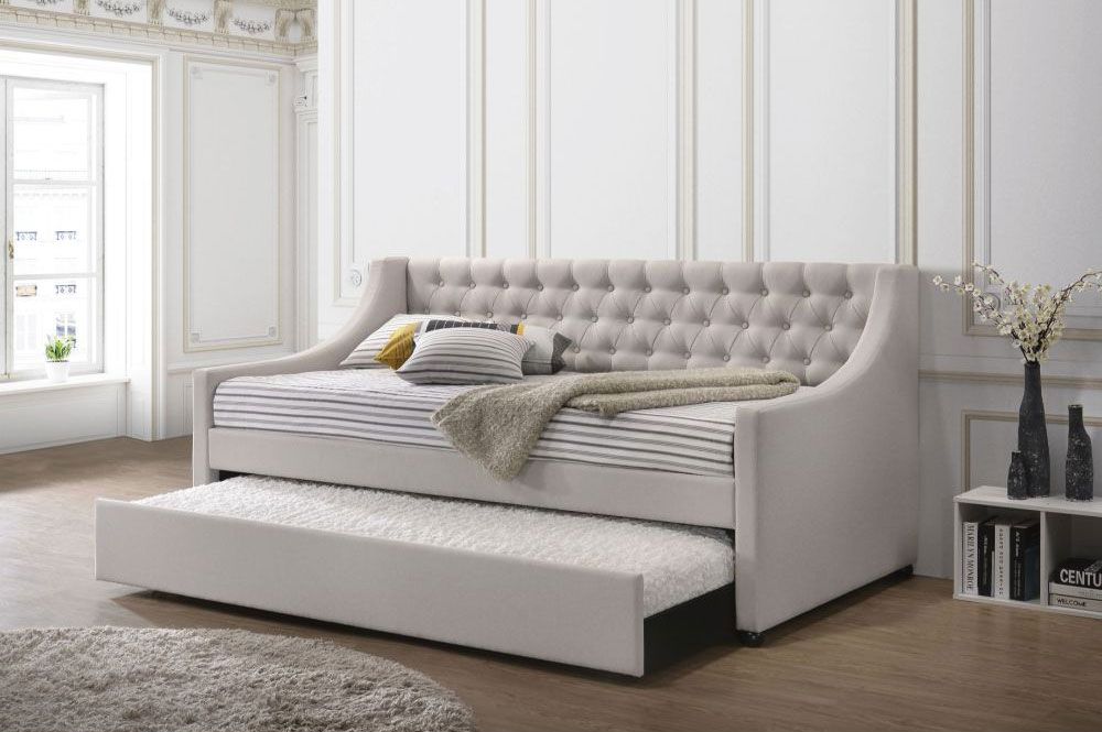 Loredo Fog Fabric Daybed With Trundle