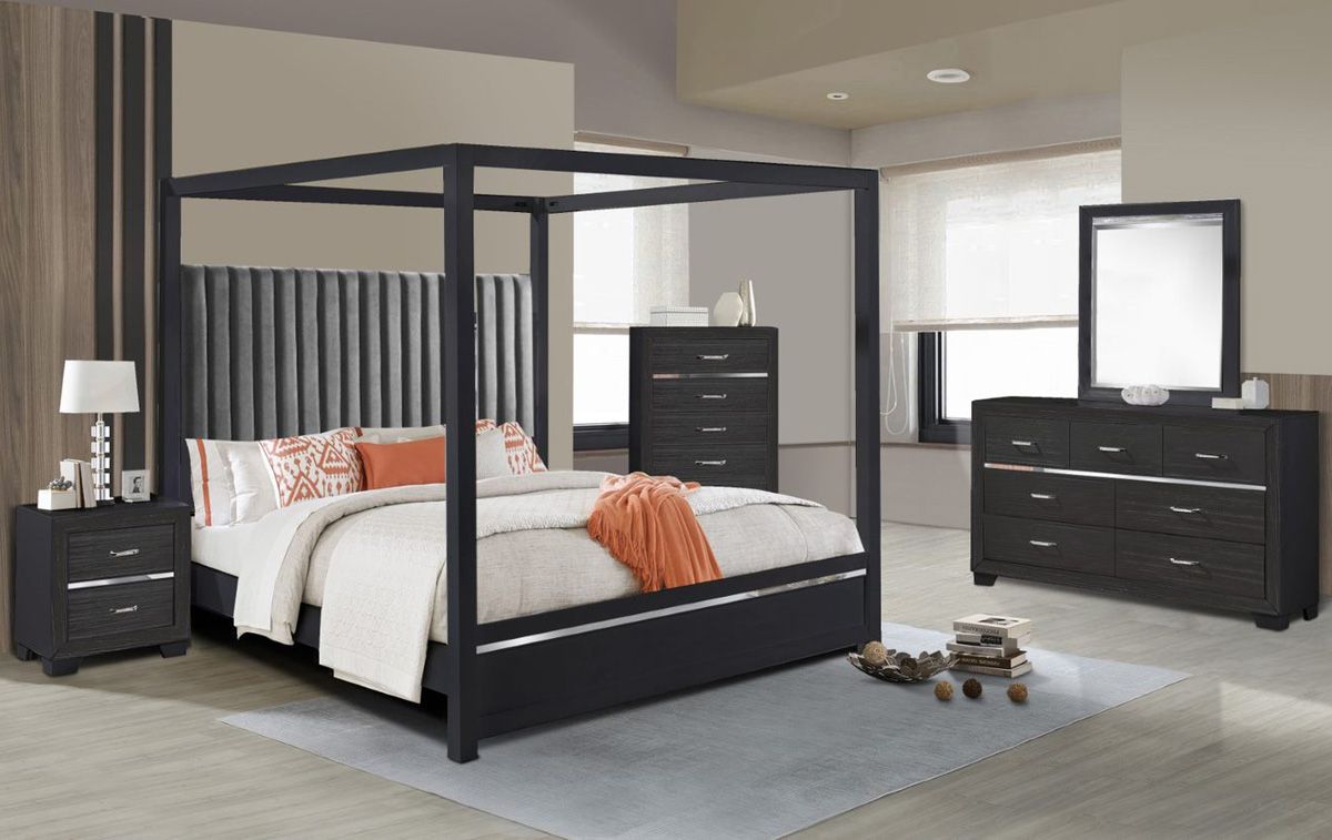 Lorelei Modern Canopy Bed