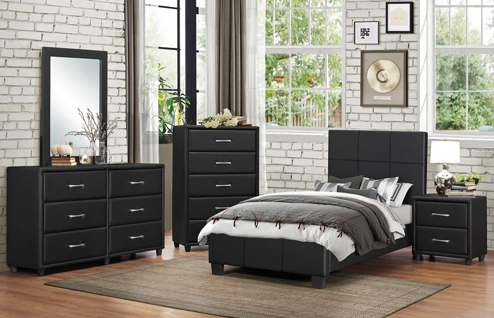 Lorenzi Black Youth Bedroom Furniture