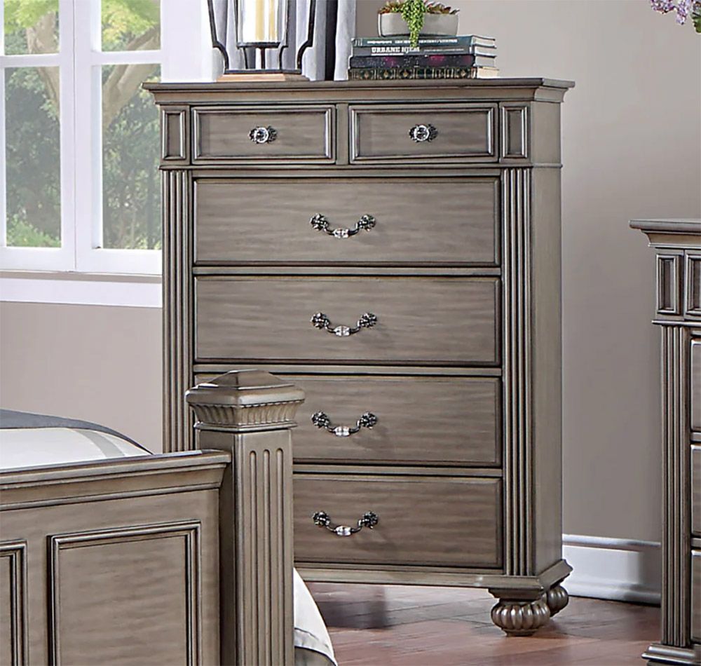 Louisa Grey Finish Traditional Chest