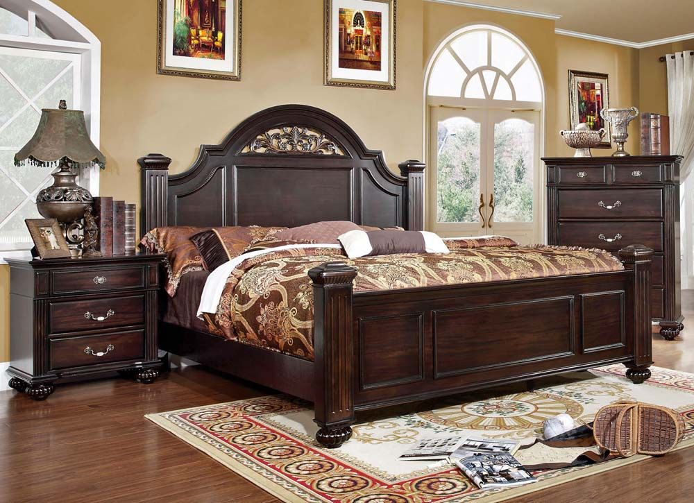 Louisa Classic Bed and Night Stand