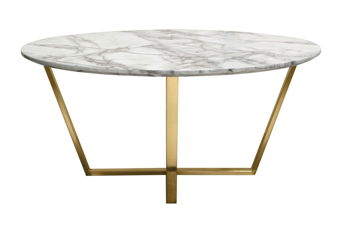 Lovus Round Faux Marble Coffee Table