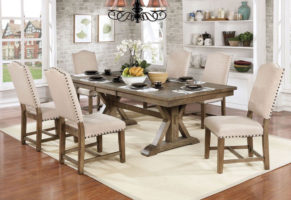 Lowsun Rustic Finish Dining Room Set