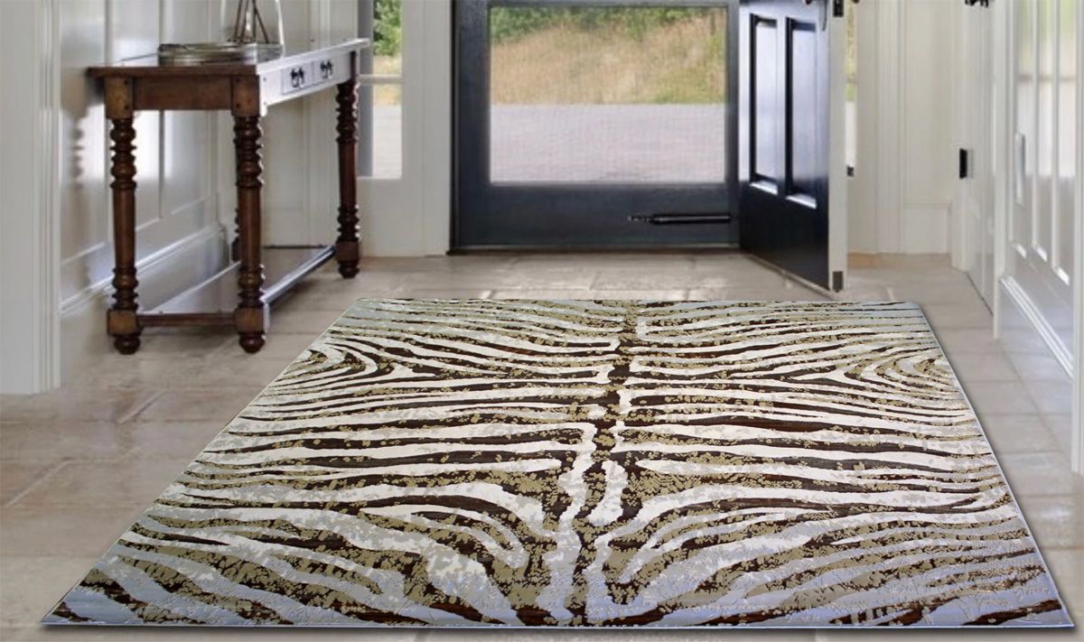 Lupin Beige Area Rug Setting