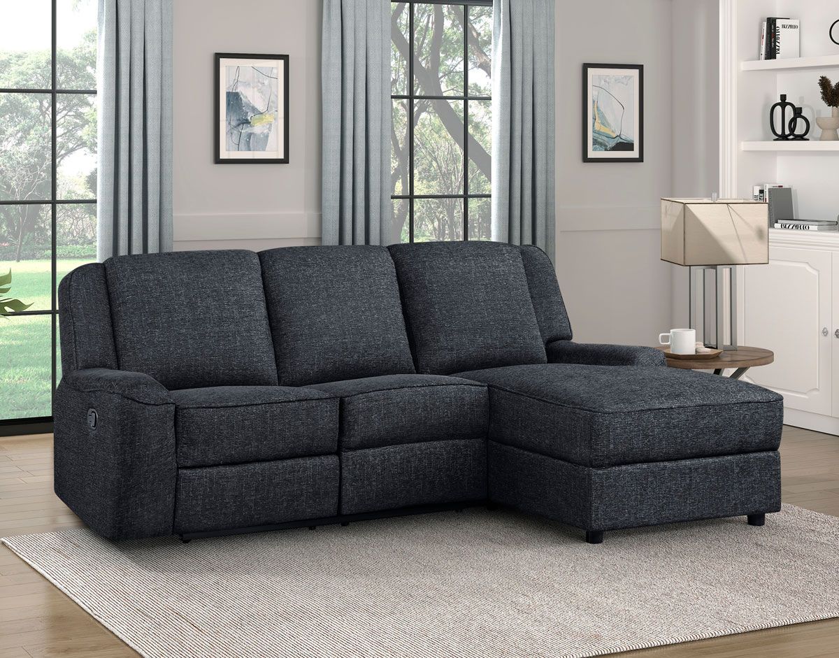 Mabel Chenille Fabric Recliner Sectional