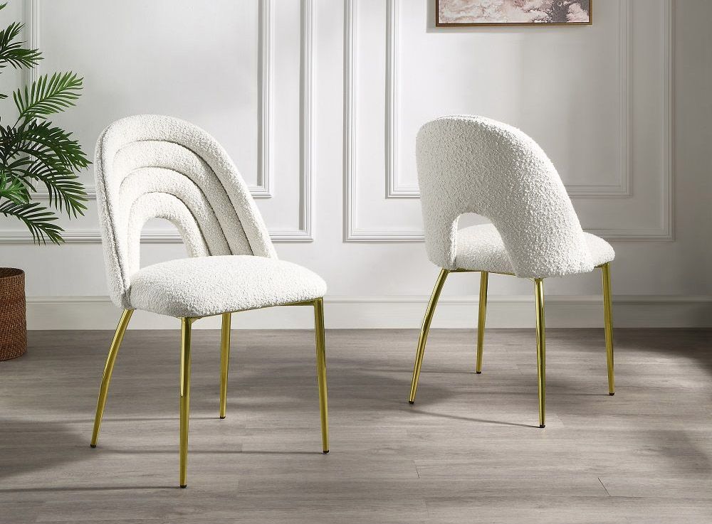 Madeline White Sherpa Chairs