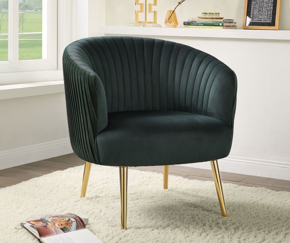 Madigan Accent Seating With Gold Legs